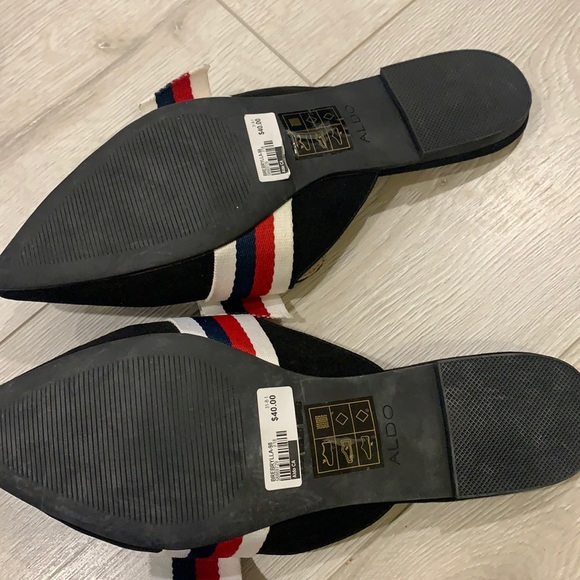 Aldo Slip On Pointed Toe Open Back Slides - Picture 6 of 10